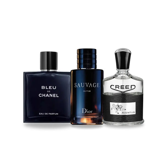 Chanel Bleu De Chanel, Dior Sauvage, Creed Aventus 100ml