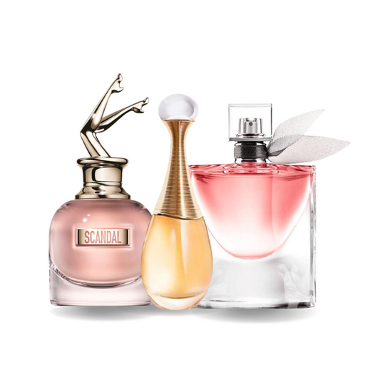 Scandal, J’adore, La Vie Est Belle 100ml