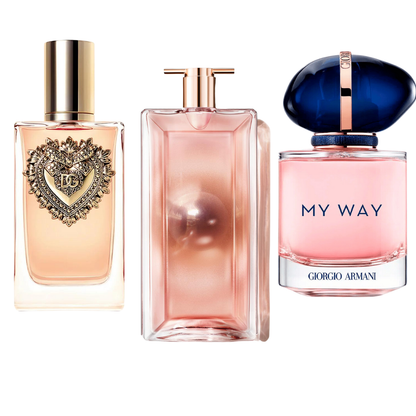 Dolce & Gabbana Devotion, My Way Giorgio Armani, Lancôme Idôle 100ml