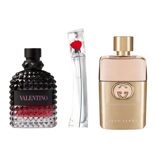 Gucci Guilt, Valentino Intense, Flower Kenzo 100ml